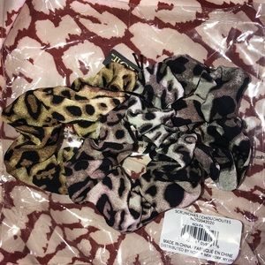 nOir Jewelry Ombre Leopard Scrunchies